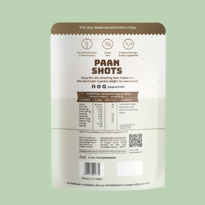 Paan shots zipper 45 g